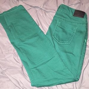Maurice’s emerald green jeans, size M